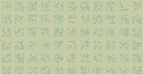 Abstract Color Halftone Dots generative art background illustration