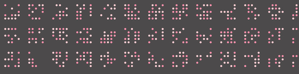 Abstract Color Halftone Dots generative art background illustration