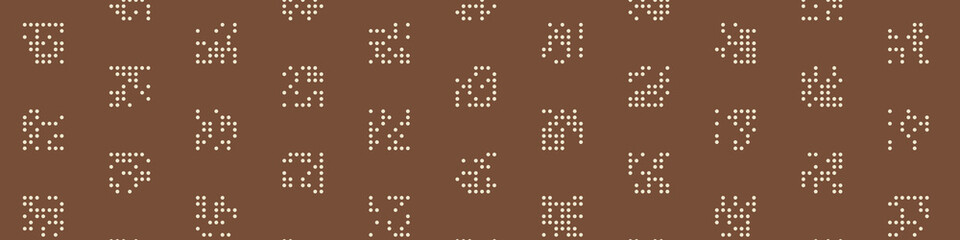 Abstract Color Halftone Dots generative art background illustration