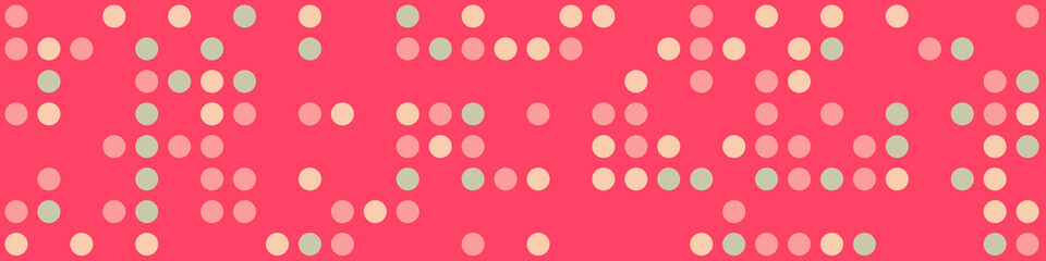 Abstract Color Halftone Dots generative art background illustration