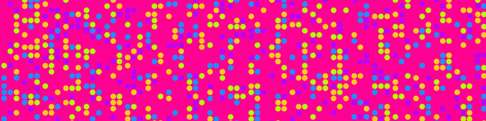 Abstract Color Halftone Dots generative art background illustration