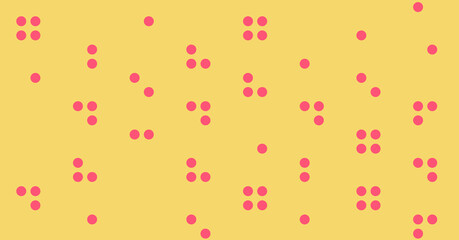 Abstract Color Halftone Dots generative art background illustration