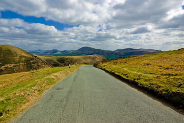 Scenic Landscape Rift Valley Long Mynd Shropshire England UK
