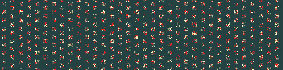 Abstract Color Halftone Dots generative art background illustration