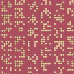 Abstract Color Halftone Dots generative art background illustration