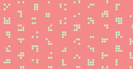 Abstract Color Halftone Dots generative art background illustration