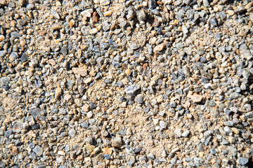 砂利の混じった地面の土　The ground with tiny gravels
