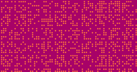 Abstract Color Halftone Dots generative art background illustration