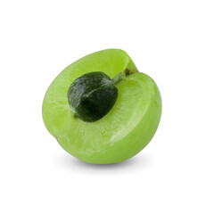 Indian gooseberry isolated on white background