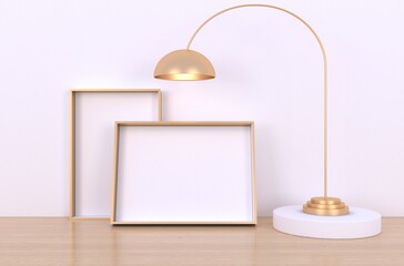 Abstract white color background Scene for showcase product presentation. 3d rendering
