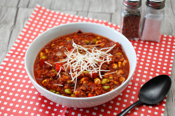 Homemade Chili with Corn 