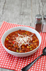 Homemade Chili with Corn 