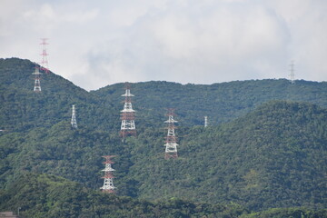 The view of Taipei with clouds in Taiwan