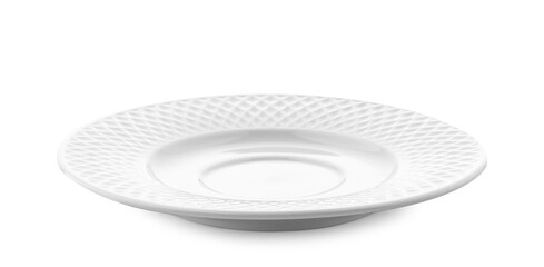  empty plate isolated on white background