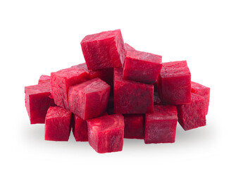 fresh beetroot isolated on white background