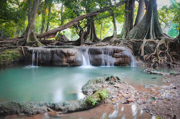 waterfall in the jungle