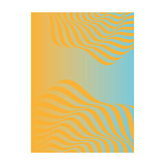 a4 poster mockup paper vector design