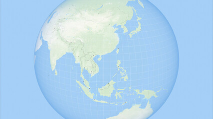 Obraz premium China Map. State Borders and Capitals. Political Borders of Far East Countries:a Japan, India, Mongolia, Myanmar, Bangladesh, Korea, Pakistan. High-Res Texture. 3D Illustration.