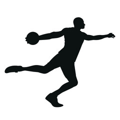 Silhouette of Discus Thrower