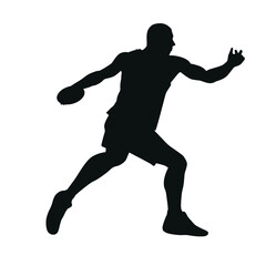 Silhouette of Discus Thrower