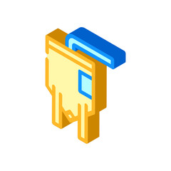elevator industry production building isometric icon vector illustration