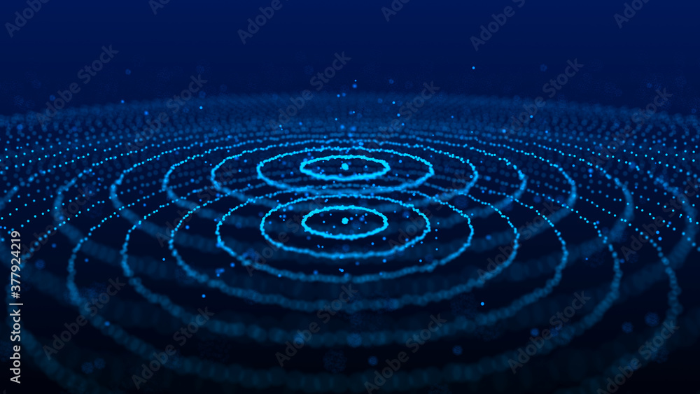 Poster abstract background with connecting dots and lines. futuristic particles background. big data visual