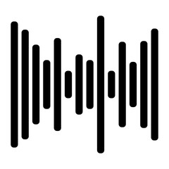 
Vector design of digital audio, icon in editable style 
