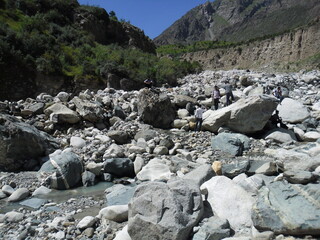 rocks in the mountains