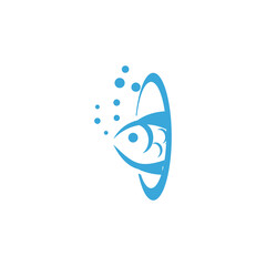 Fish Icon vector illustration logo