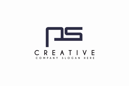 initial letter PS logo design vector inspiration. Vector business branding isolated on white background