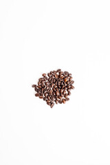 coffee beans on white background