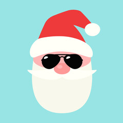 Secret Santa icon. Clipart image isolated on white background.