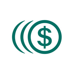 Obraz premium Extra cash simple icon. Clipart image isolated on white background.