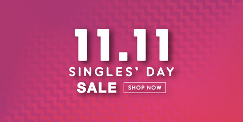 Single's Day Sale Banner for November 11