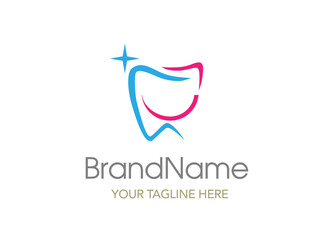 Dental Logo Design. Dentist Logo. Dental Clinic Creative Company Vector Logo