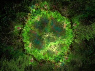 Imaginatory fractal background Image