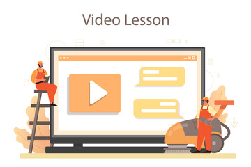 Flooring installer online service or platform. Professional