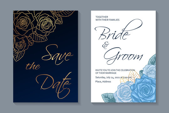 Navy Blue And Gold Invitation Images – Browse 13,903 Stock Photos, Vectors,  and Video | Adobe Stock