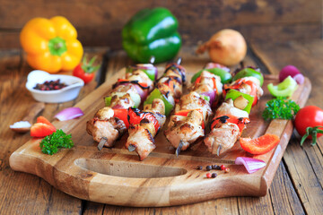 Schaschlikspieße vom Grill