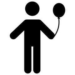 Child  Holding Balloon