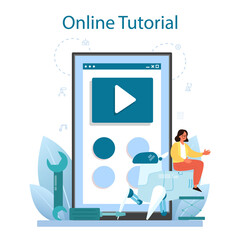 Roboticist online service or platform. Robotic engineering and constructing