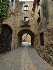 Pals, beautiful medieval village in Costa Brava. Girona. Catalonia,Spain