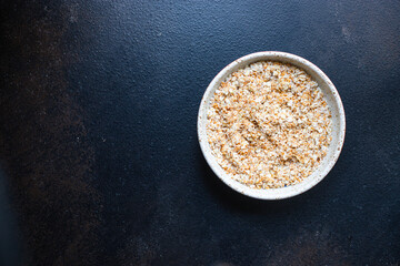 oatmeal with berries in a plate delicious breakfast on the table serving portion size top view place copy space for text