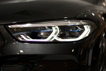 Obraz na płótnie Canvas car headlight