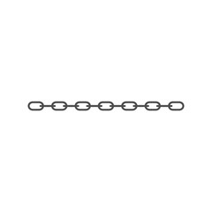 Chain vector icon. Isolated on white background.