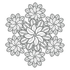 beautiful floral flower in line style for art projects. It is also useful for social media post, printing need, pillow, pattern ideas and so on 
