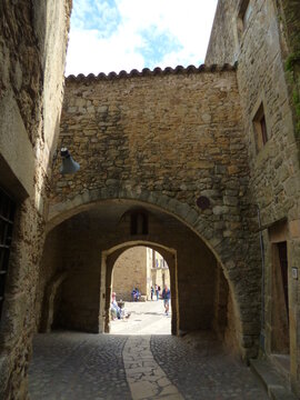 Pals, beautiful medieval village in Costa Brava. Girona. Catalonia,Spain