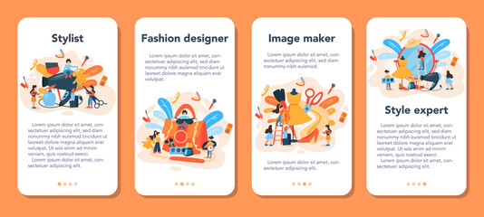 Fashion stylist concept. Modern, creative job, professional fashion