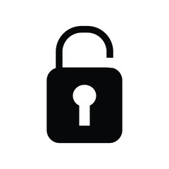 Safe secure unlock Padlock icon