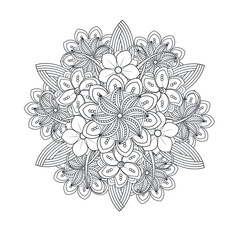 beautiful floral flower in line style for art projects. It is also useful for social media post, printing need, pillow, pattern ideas and so on 
